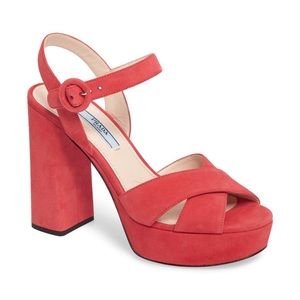 • PRADA PLATFORM SANDALS PERFECT CONDITION!!!! •